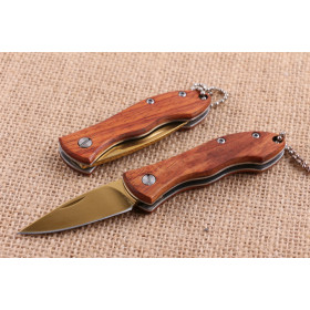 Small gold leaf no lock folding pocket gift knife UD404807
